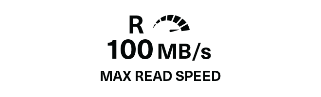 Max Read Speed 100 MB/s